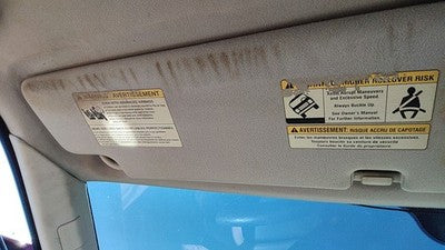 2005-2009 Land Rover Lr3 Driver Left Sun Visor Oem Tan Edq501093lum