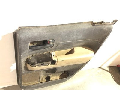 07-10 Tundra Passenger Right Rear Door Trim Panel With Switches Tan Extended Cab