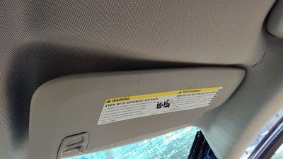 2011-2016 Chevy Cruze Passenger Right Sun Visor Oem Black Aff 95034256