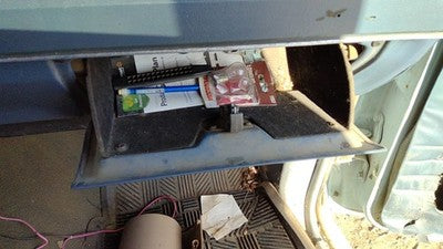 1986 Ford Ranger Glove Box Assembly Complete Door With Latch Oem Blue
