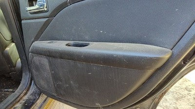 10-12 Fusion Passenger Right Rear Door Trim Panel With Switches Back Dw Charcoal