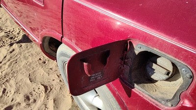 1996 Olds 88 Fuel Tank Door With Hinge Gas Lid Oem Filler Red