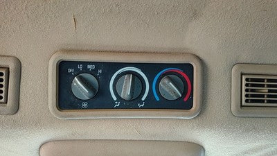 92-94 Chevy Suburban Rear Temperature Control Module In Dash Heater Ac Head Unit