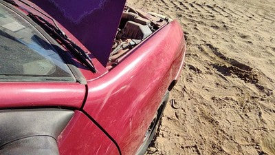 1994-1997 Ford Aspire Passenger Right Front Fender Oem E5 Red F4bz16005a
