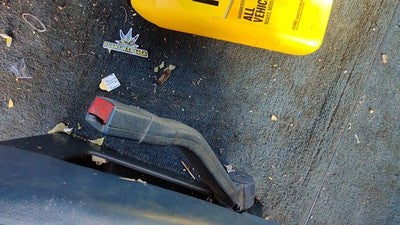 1993 Gmc Safari Driver Left Front Seat Belt Buckle Receiver Oem Blue