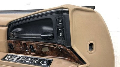 92 Buick Park Ave Ultra Driver Left Front Door Trim Panel With Master Switch Tan