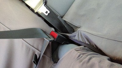2011-2016 Ford F250 Passenger Right Front Seat Belt Buckle Receiver Oem Gray 3S