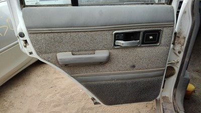 1992 Jeep Cherokee Driver Left Rear Door Trim Panel With Switches Back Gray