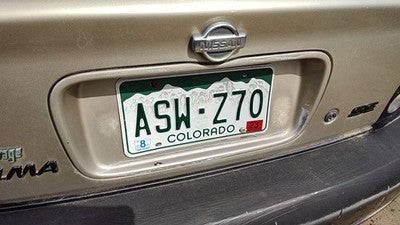 2001 Nissan Maxima License Plate Trim Surround Panel Oem Tail Trunk Finish Gold