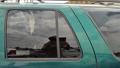 1995-2005 S10 Blazer Driver Left Rear Vent Window Back Door Glass With Frame Oem