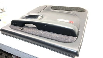 01 02 Sierra 2500 Hd Driver Left Rear Door Panel With Switches Back Graphite 12D