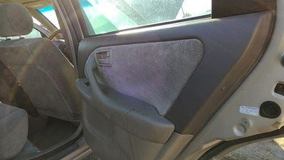 97-99 Toyota Camry Passenger Right Rear Door Trim Panel With Switches Back Tan
