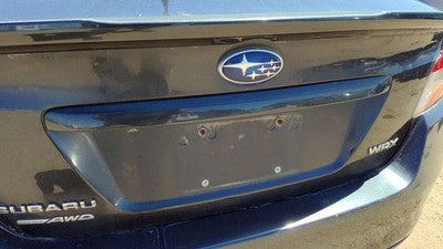 16 Subaru Wrx License Plate Trim Surround Panel Tail Trunk Finish Dark Gray Dgm