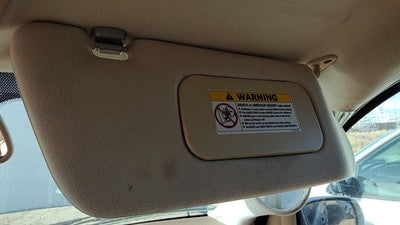 2000-2005 Mercedes Ml350 Passenger Right Sun Visor Oem Tan 16381026107F15
