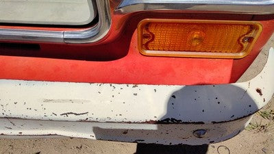 1973-1980 Chevy Silverado K10 Front Lower Grille Filler Trim Oem Orange 06270858