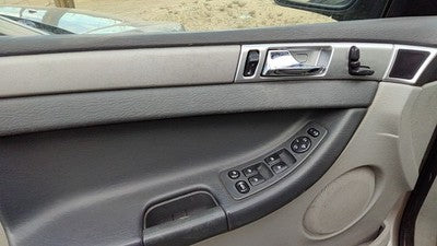 07 Pacifica Driver Left Front Door Trim Panel With Master Switch Gray Da