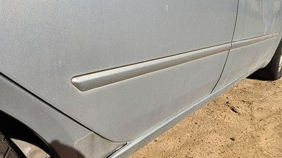 06-08 Sonata Passenger Right Rear Moulding From Door Back Trim H1 Silver Blue