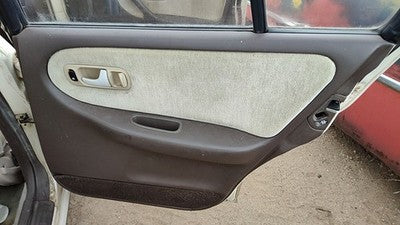1993 Infinity G20 Passenger Right Rear Door Trim Panel With Switches Back Brown