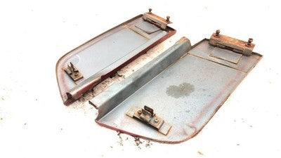 70-73 Nissan Datsun 240Z Driver Passenger Access Cover For Hood Engine Area Red