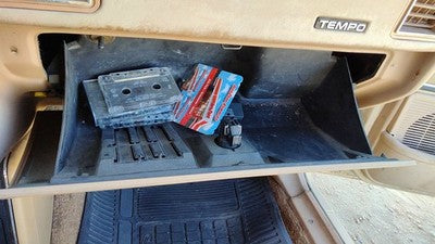 1984 Ford Tempo Glove Box Assembly Complete Door With Latch Oem Tan