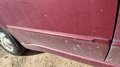 06 Galant Passenger Right Rear Moulding From Door Back Trim P06 Ultra Red Pearl