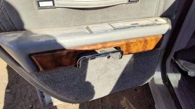 85 Grand Marquis Driver Left Rear Door Trim Panel With Switches Back Gray