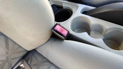 2011-2013 Ford Fiesta Passenger Right Front Seat Belt Buckle Receiver Black Dl