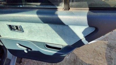 1989 Honda Civic Passenger Right Rear Door Panel Manual Windows Back Blue Sedan