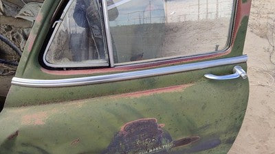 1953 Chevy Bel Air 150 Sedan Driver Left Front Moulding From Door Trim Chrome