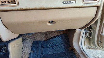 1984 Ford Tempo Glove Box Assembly Complete Door With Latch Oem Tan