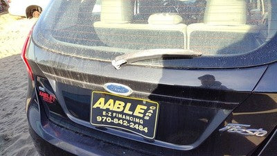 2011 Ford Fiesta License Plate Trim Surround Panel Oem Tail Trunk Finish