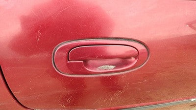 1997 Ford Escort Passenger Right Rear Outside Door Handle Oem Back Red