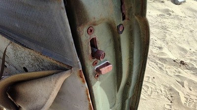 1953 Chevy Bel Air 150 Sedan Passenger Right Front Door Latch With Rods/Cables