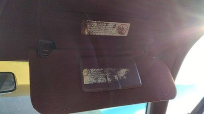 1998 Buick Lesabre Passenger Right Sun Visor Oem Red