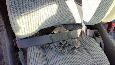 1997 Ford Aspire Passenger Right Front Seat Belt Retractor Oem Shoulder Gray