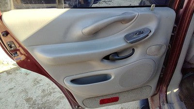 97-99 Expedition Driver Left Rear Inside Door Trim Panel With Switches Back Gray