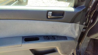 07-09 Sentra Driver Left Front Door Trim Panel With Master Switch Charcoal W