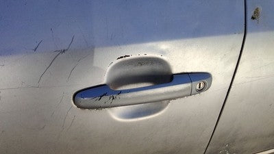 2006-2010 Hyundai Sonata Driver Left Front Outside Door Handle H1 Silver Blue