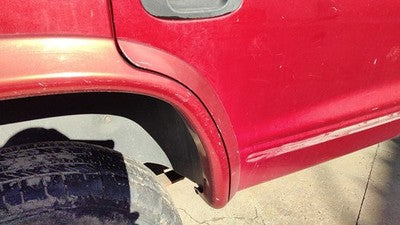 98-03 Dodge Durango Passenger Right Rear Moulding From Door Back Trim Strip Red