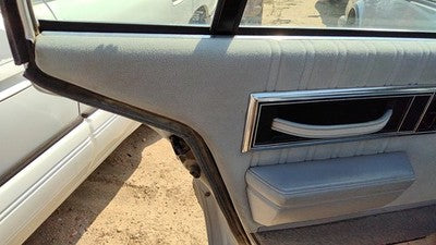 1990 Olds 88 Driver Left Rear Door Trim Panel Back Gray