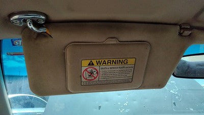 1997 Honda Accord Driver Left Sun Visor Oem Gray F