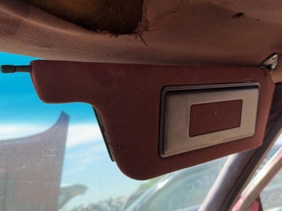 1986 Buick Park Ave Passenger Right Sun Visor Oem Red
