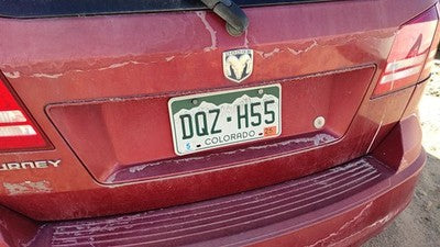 09 10 Journey License Plate Trim Panel Surround Liftgate Handle Inferno Red Prh
