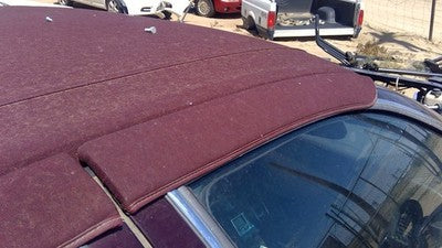 93 Cadillac Fleetwood Passenger Right Front Moulding From Door Trim Strip Maroon