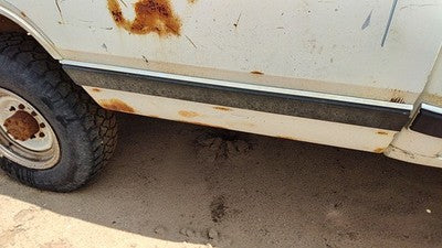 1984 Dodge Ram W250 Passenger Right Rear Moulding On Box Front Oem