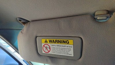 1998-2002 Honda Accord Driver Left Sun Visor Oem Gray 83280S84a03zd