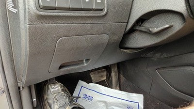 16-18 Hyundai Tucson Lower Dash Under Column Knee Bolster Trim Panel Black Try