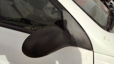 2000-2002 Kia Rio Passenger Right Manual Side Mirror Door Mounted Oem White