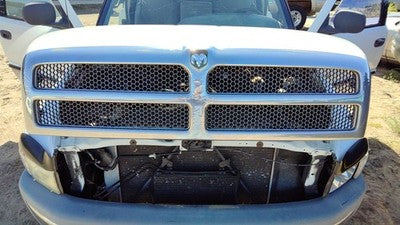 1994-2001 Ram 1500 Grille Assembly With Mount Secondary Hood Latch Plastic Oem