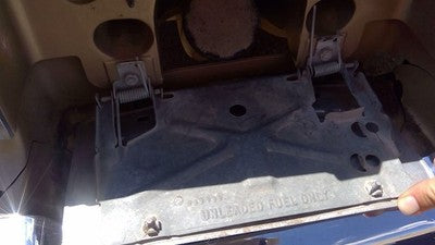 85 Olds 88 Fuel Tank Door With Hinge Gas Lid Filler License Plate Mount Bracket